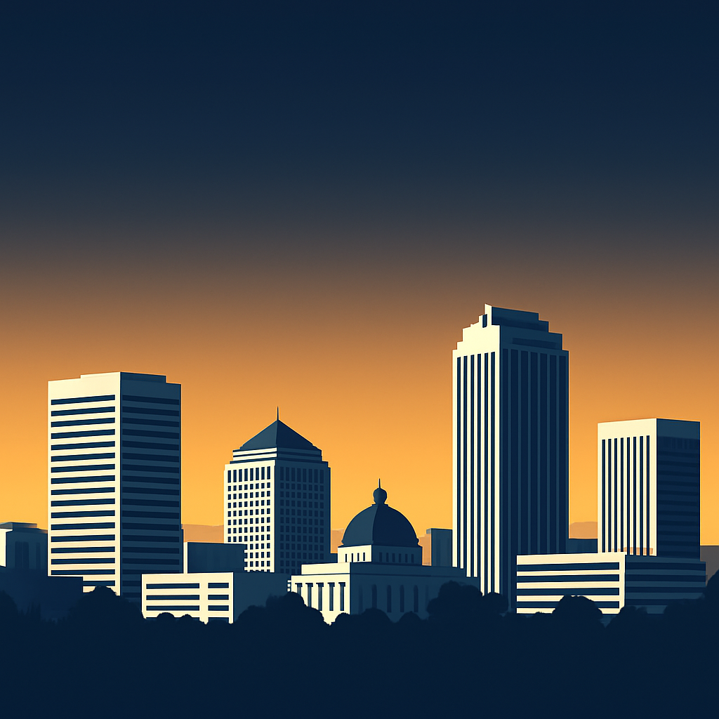 Downtown San Jose, California skyline in Silicon Valley